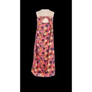 Dee Elly Women Pink Cocktail Dress M Floral Colorful NWOT
